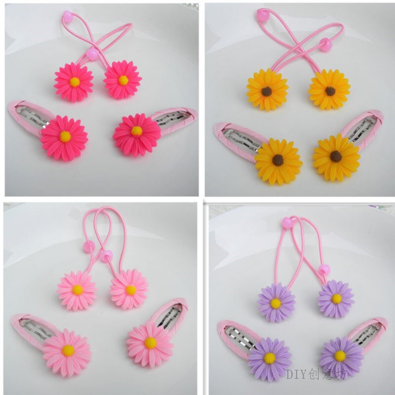 Children's Head Accessories Hair Accessories Hairpin Clips BB Clips Girls Baby Hair Circles Small Kids Hair Circles Mati Leather Gluten Hair Circles