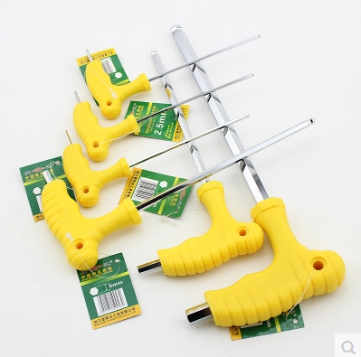 Shengda Tool Walking Stick Type With Plastic Handle T Type Ball Head Inner Hexagon Wrench 2-8MM