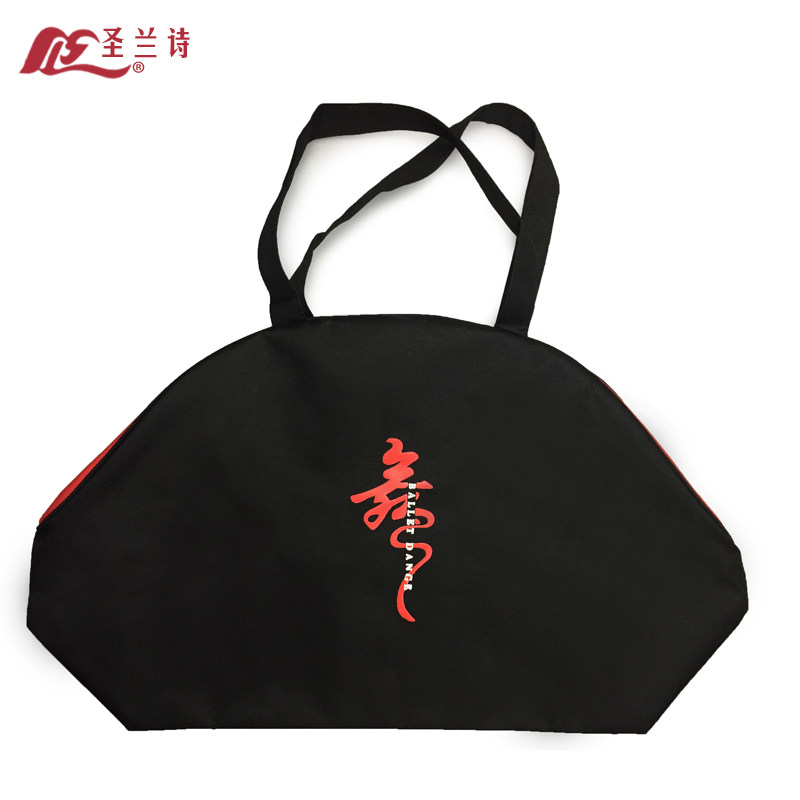 Santa Lan Poetry New Adult Dance Bag Canvas Black Handbag Single Shoulder Casual Bag Dancing Bag Women 2