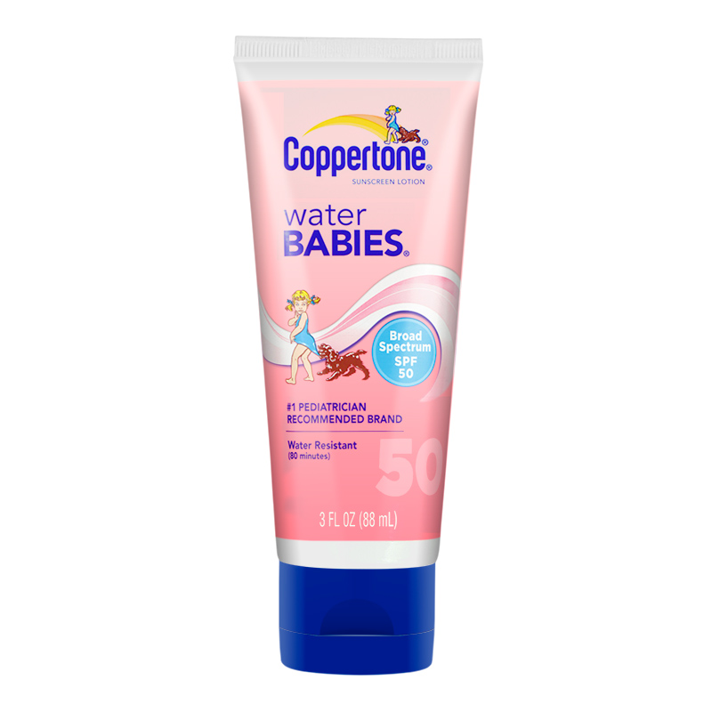 包邮 美国 Coppertone水宝宝 水嫩防晒乳SPF50+ 88ML 温和防水
