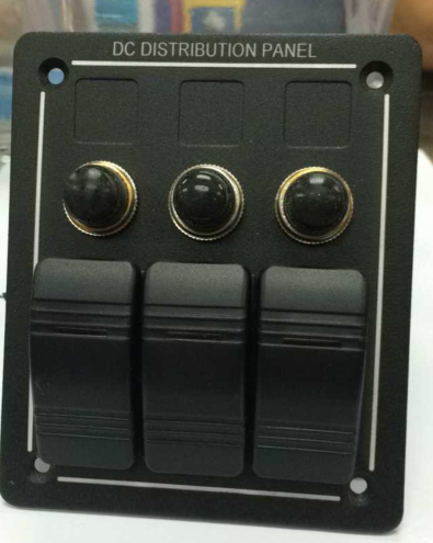 12-24V 3-bit car waterproof switch modified car accessories yacht combination switch panel
