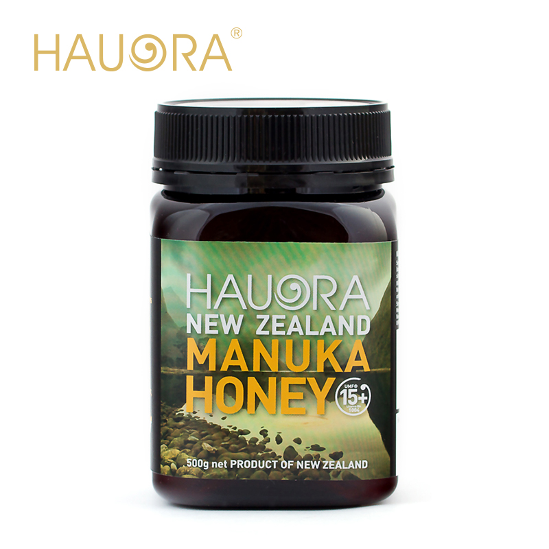 Hauora纽天然进口蜂蜜 新西兰直邮天然麦卢卡野生蜂蜜UMF15+500g