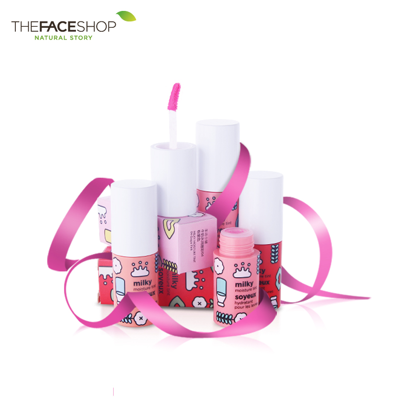 The Face Shop/菲诗小铺牛奶水润唇彩 保湿滋润唇蜜 不脱色彩妆