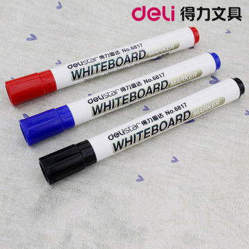 Whiteboard pen can be wiped and wiped without mark red black and blue tricolor East whiteboard pen