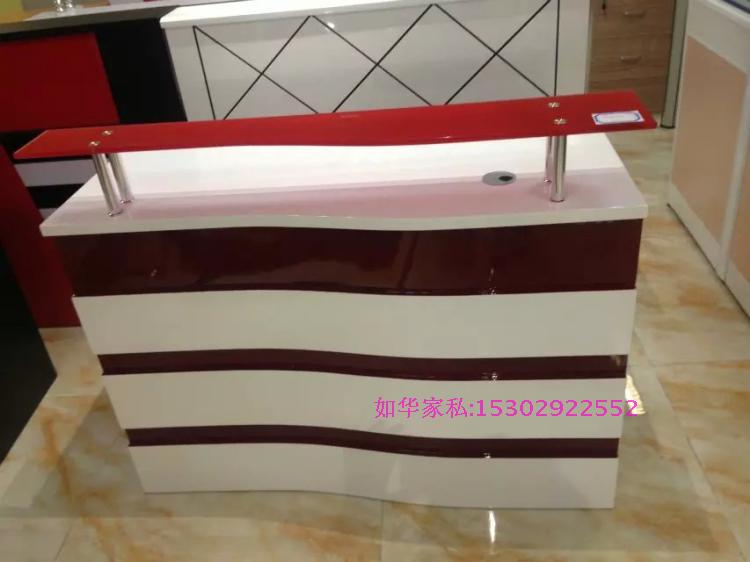 Front desk Baking Varnish Cashier Table New Reception Desk 1 2 m Desk Modern Front Table Fashion Cashier Counter
