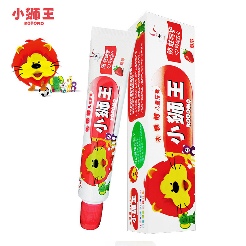 LION/狮王小狮王木糖醇儿童牙膏（草莓）防蛀护龈木糖醇含氟40g