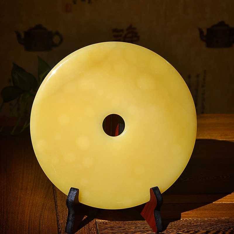 Afghanistan natural jade safety buckle ornaments large town house home accessories living room office housewarming gifts