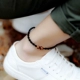Nghệ thuật thủ công gió quốc gia, năm sinh, sợi dây màu đỏ, mắt hổ, dệt vòng chân, người đàn ông của cá tính đơn giản đồ trang sức lắc chân bạch kim Vòng chân