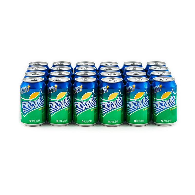 【天猫超市】雪碧碳酸饮料汽水330ML*24罐/箱 味道可口 可口可乐