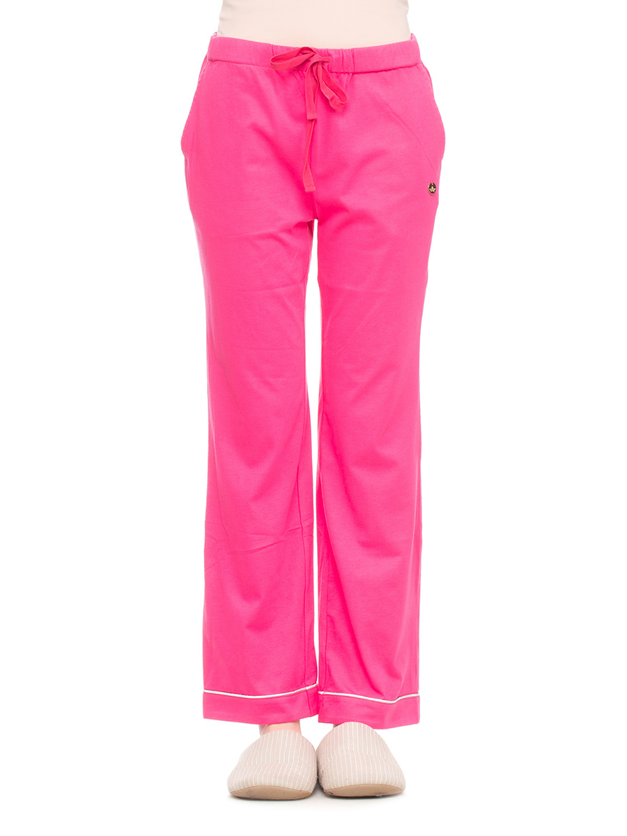 ROYAL VELVET|美式休闲玫红居家长裤