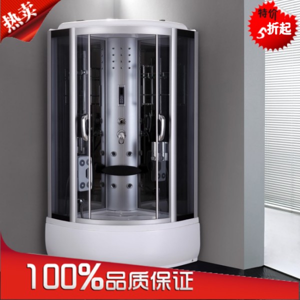 Integral shower room special price with bathtub optional steam glass room Bath room installation video 003-1