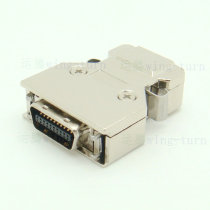 Yunteng MC20M-AL SCSI connector iron shell HPCN20 core soldering wire male cable plug