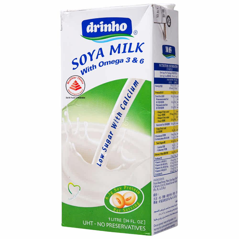 Soyfresh顶好 低糖豆奶饮料 1L 利乐包 马来西亚进口
