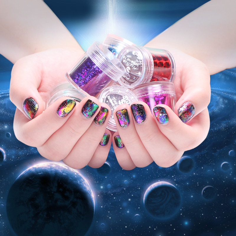 KaSi星空贴纸贴花美甲胶水防水光疗水印指甲贴饰品工具全贴01-24