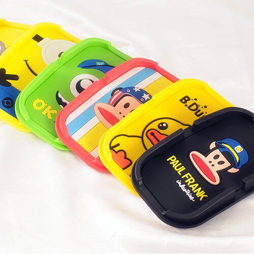 Anti-slip silicone phone cushion anti-slip mat for cute cartoon car