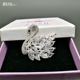Phụ kiện thời trang mới pha lê zircon thiên nga trâm nữ cao cấp áo trâm cài pin phụ kiện quà tặng Hàn Quốc - Trâm cài trâm cài áo Trâm cài