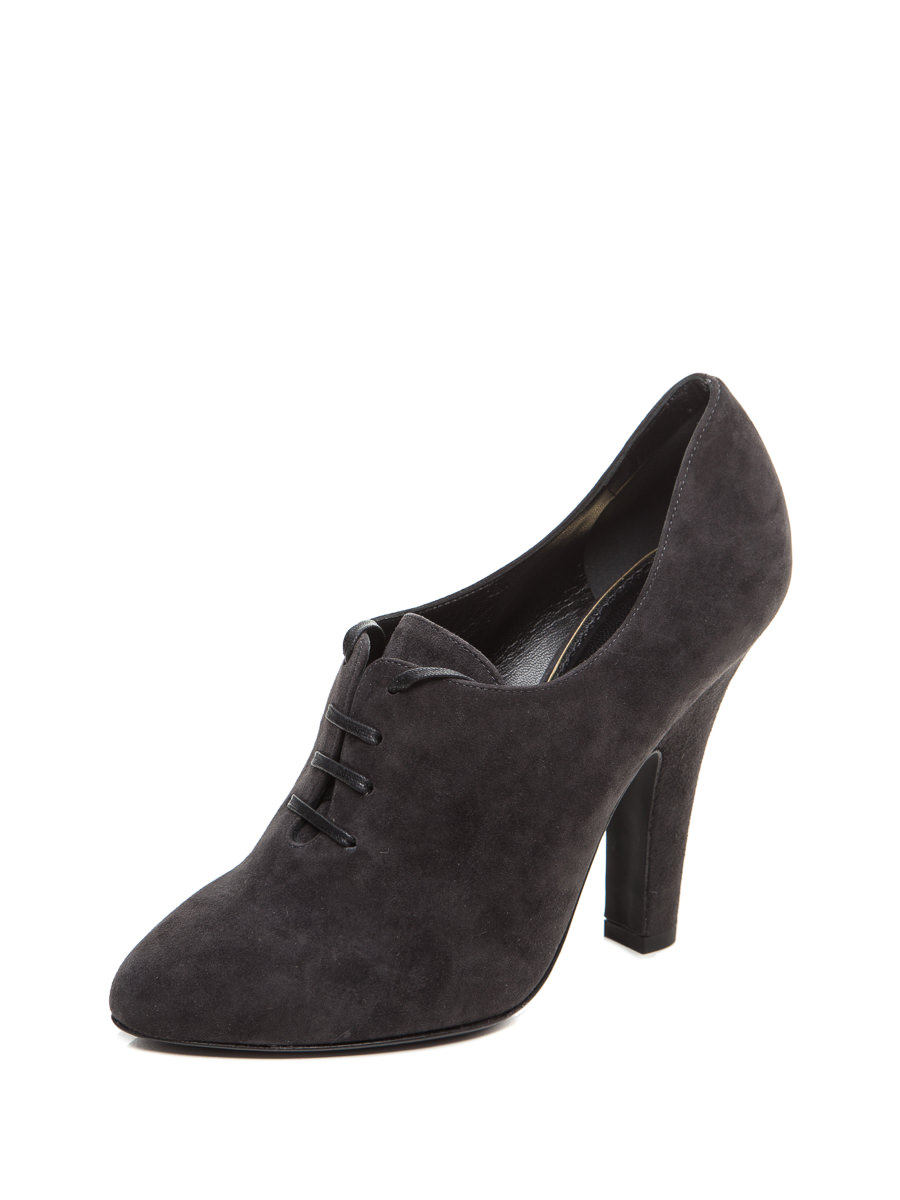 Dolce&Gabbana 黑色系带粗高跟及踝靴