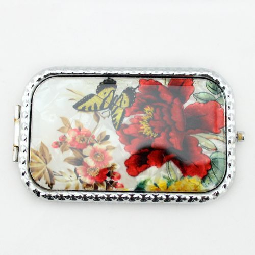 Korean Folklore Colored Shells Cosmetic Mirror Square Carry-on Cosmetic Mirror Two-faced Mirror Activity Small Gift-Taobao