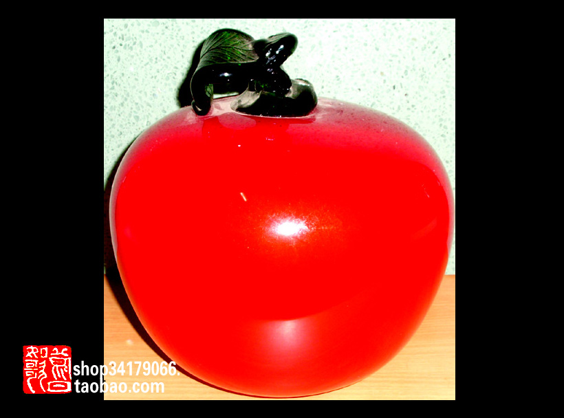 (old objects decoration craft gift swaying decoration) The large number of glazed apple pendulum pieces (limited to the same city self-taking)