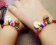 Em bé sơ sinh bị sốc tinh thần đi ra ngoài để bảo vệ an toàn hoang dã lõi đào bầu lợn sốc khóa vòng đeo tay vòng chân - Vòng chân lắc chân nữ titan Vòng chân