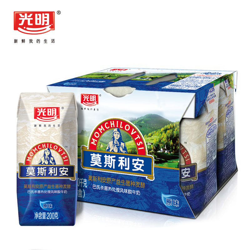 【天猫超市】光明莫斯利安常温酸奶钻石装200g*6盒/组 简装更实惠
