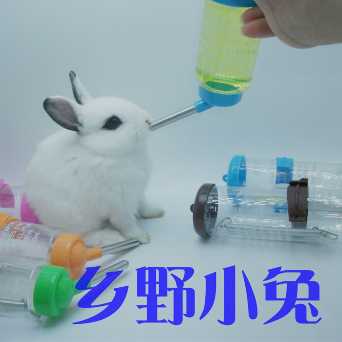 Pet rabbit Hamster Guinea pig Chinchilla Dutch pig Small pet drinking water bottle feeding water bottle Ball leak-proof drinking supplies