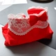 Năm mới của năm mới là đồ lót nữ bằng vải cotton màu đỏ Năm heo dễ thương và lễ hội ren thấp eo tam giác