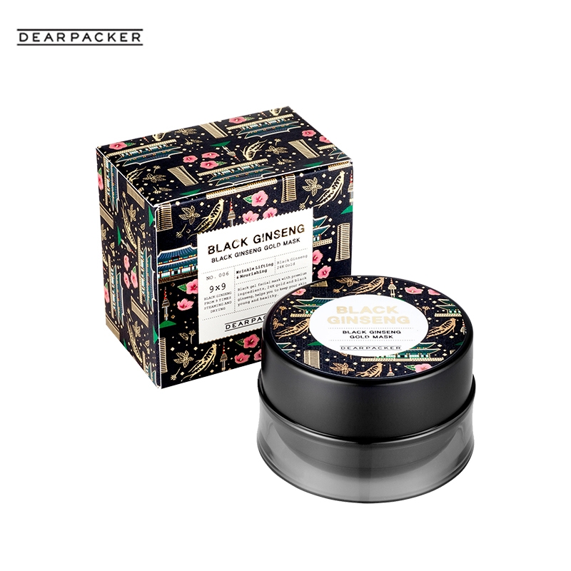 韩国LG直邮 DEARPACKER 黑参黄金面膜 100ml