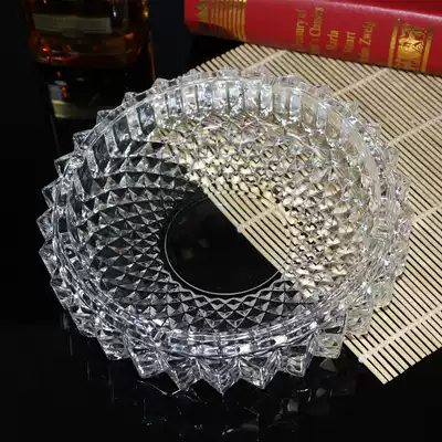 Bar hotel living room office coffee table personality large ashtray creative European crystal glass ashtray extra large