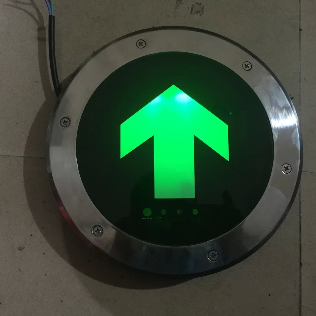 New National Standard LED Fire Ground Embedded Ground Emergency Exit Lamp Landmark Light Evacuation LED Arrow