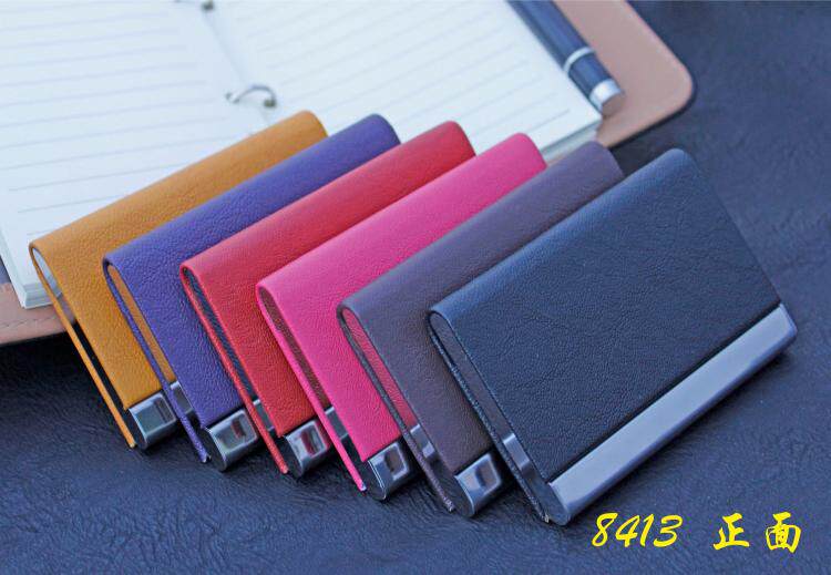 Macro Innovation Business Card Box Men's Creative Name Sheet Box Advanced Imitation Leather Fashion Classic Title Holder