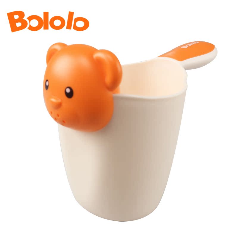 Bololo婴儿花洒浴勺水勺洗澡水瓢 儿童沐浴水舀宝宝洗头杯洗发杯