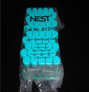 NEST 离心管 601051 15ml离心管 带吸塑离心管架 50支/包