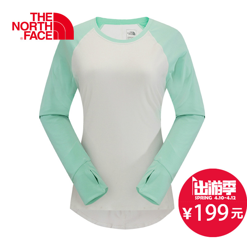 THE NORTH FACE/北面 女款速干长袖圆领T恤CDV6