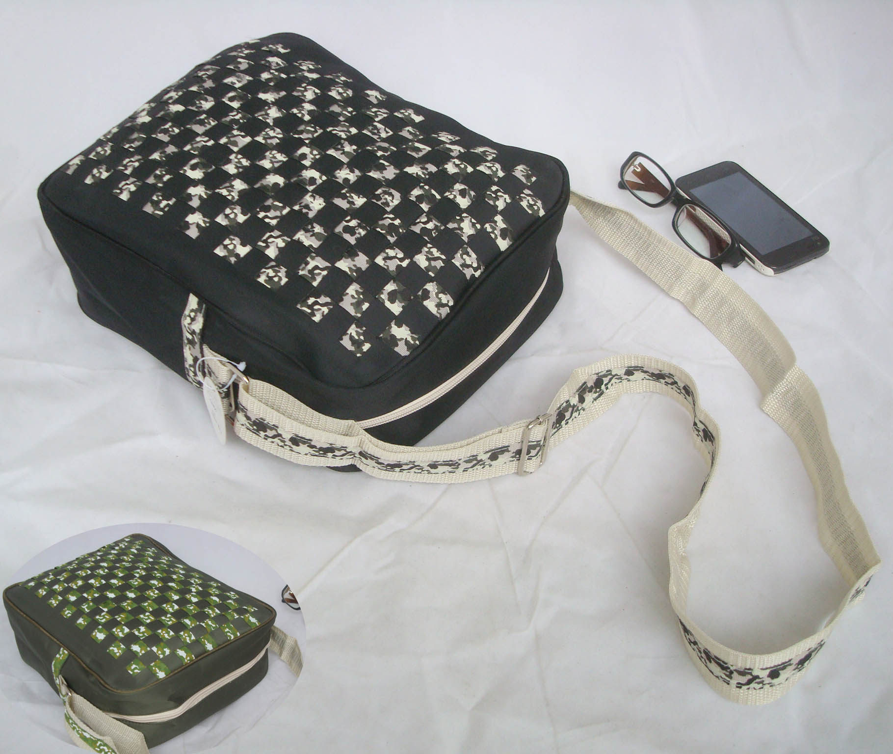 Halal Bin Foreign Trade Men's Single Shoulder Diagonal Satchel Daily Carry-on Bag Bracelet Closure Light Weight Convenient And Practical Firm