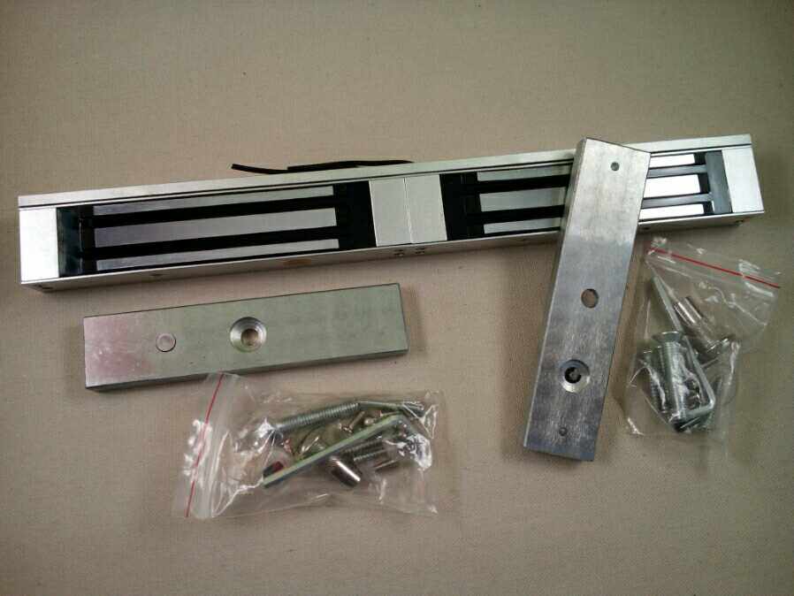 Office opposite wooden door double magnetic lock conference room double door electromagnetic suction lock