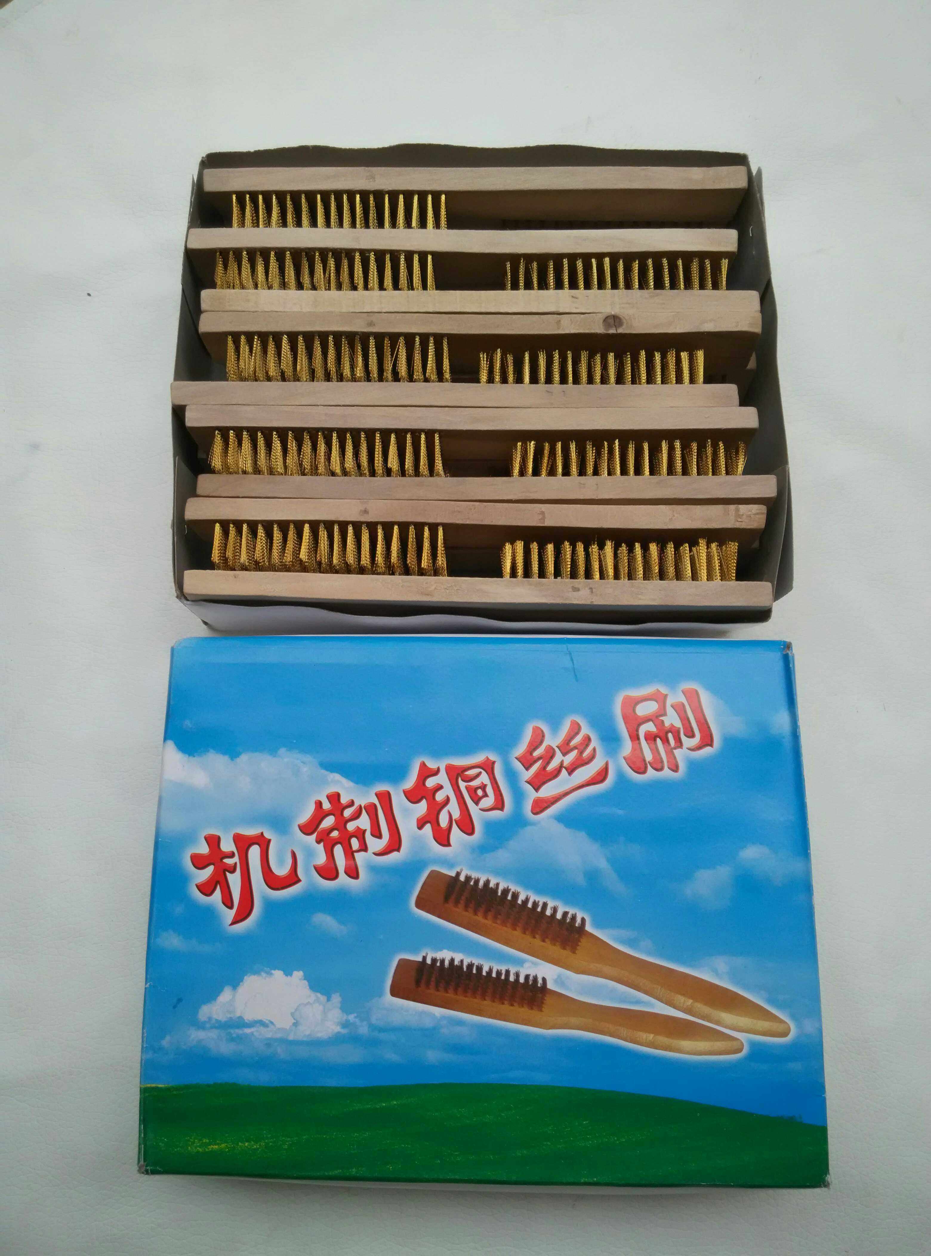 Brass wire brush Wen play brush mechanism brass wire brush for maintenance machine