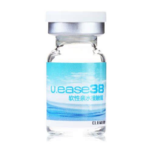 科莱博  U.ease38舒适高透氧 年抛1片隐形近视眼镜 包邮JA
