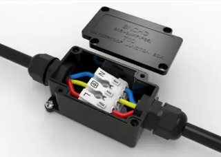 Waterproof flip wiring box, outdoor lamp waterproof wiring box, wire waterproof wiring box