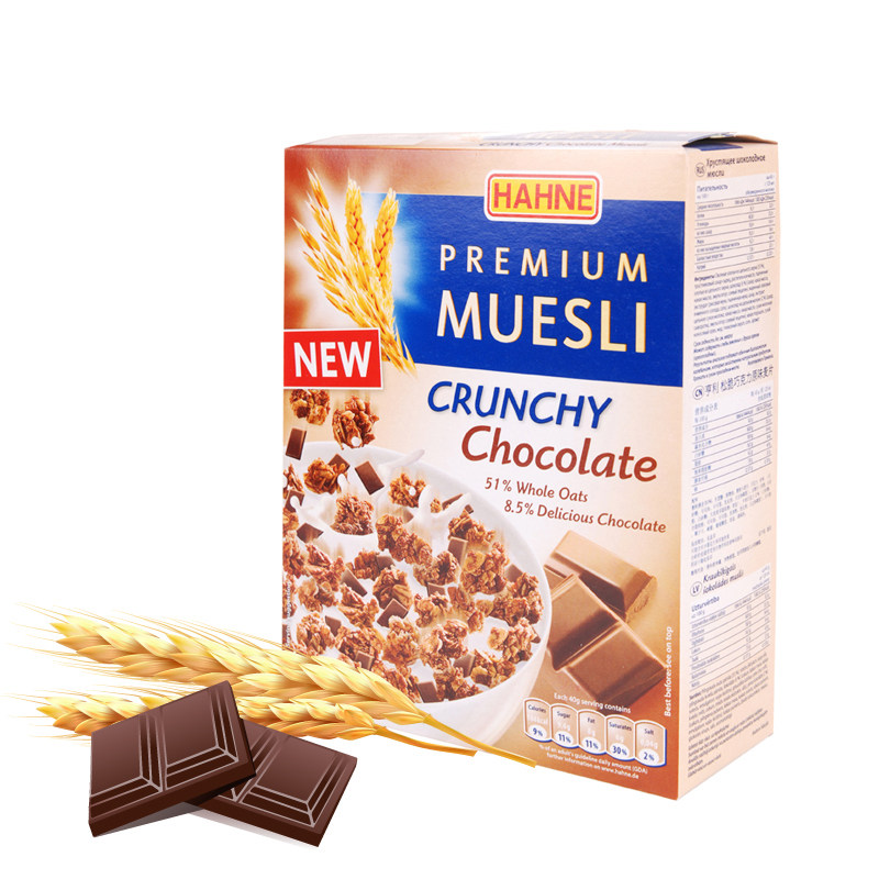 【天猫超市】德国进口 亨利松脆巧克力原味麦片300g/盒 早餐冲饮