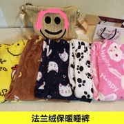 Mùa thu và mùa đông cộng với bộ đồ ngủ bằng vải nhung flannel dành cho nữ