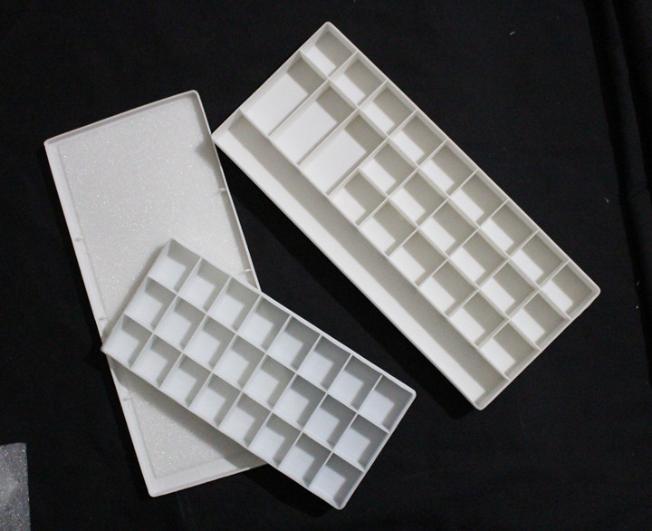 24-grid hard cover square color box pigment box gouache watercolor acrylic pigment box factory outlet