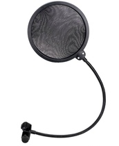Professional large double-layer recording pop-up mask karaoke recording broadcast noise-proof net microphone blow-out net pabidu