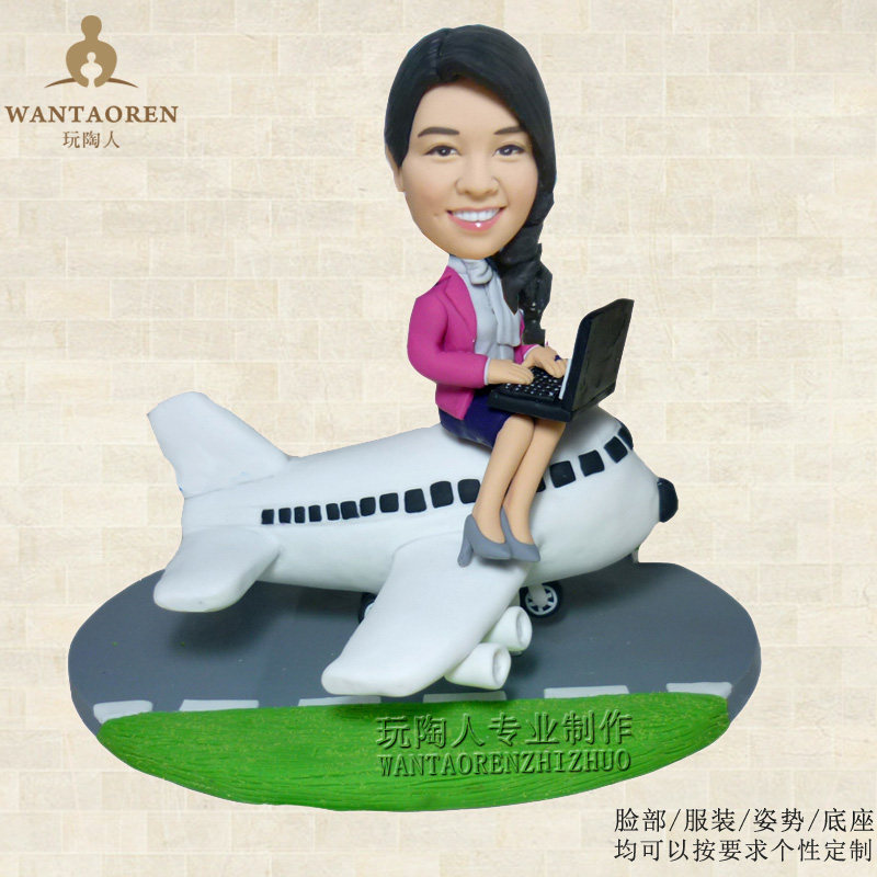 Fun aircraft styling-DIY live-action paparazzi doll puree wax figure like soft pottery paparazzi puppet custom