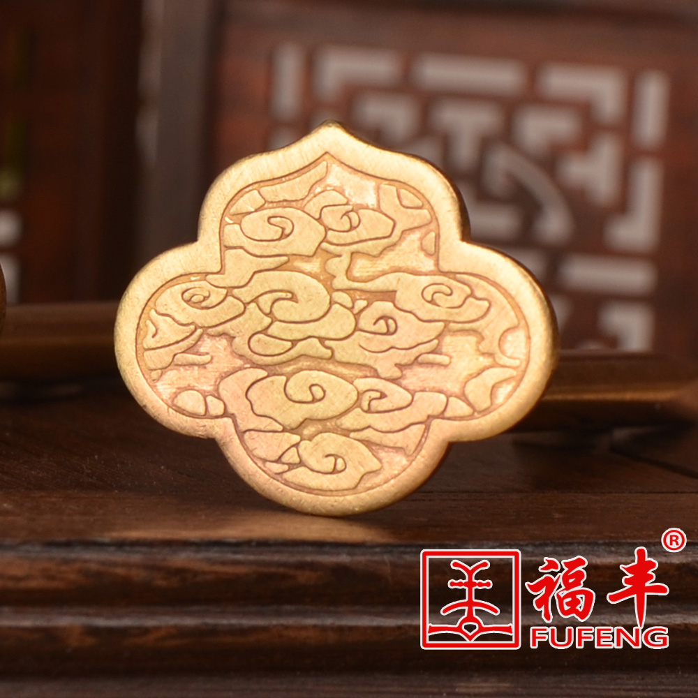 Fufeng retro - picture peg with classical frame plaque copper decoration copper nail decoration and decoration of peg