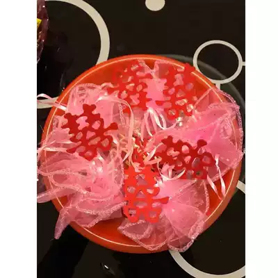 Wedding hand toss happy words, wedding supplies wedding bed sprinkled candy fruit plate mini happy words