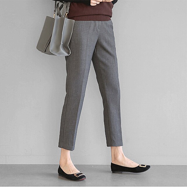 Spring and autumn new suit pants women's nine-point pants Korean version of Harlan pencil pants tapered pants slim slim cigarette pants trendy