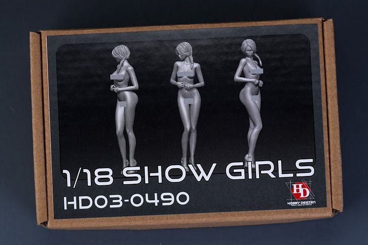HobbyDesign 1 18 Race Girl Show Girl Resin Figure HD03-0490