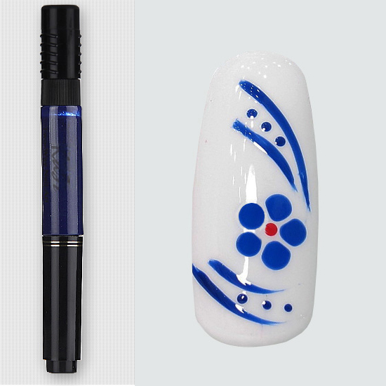 KaSi双头点花拉线笔10克装 指甲油美甲装饰常用 颜色:宝蓝色