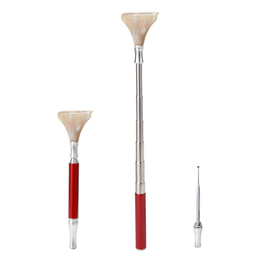 痒痒挠牛角不求人 伸缩抓背器按摩棒捶背抓痒扒爪 老头乐挠敲打锤